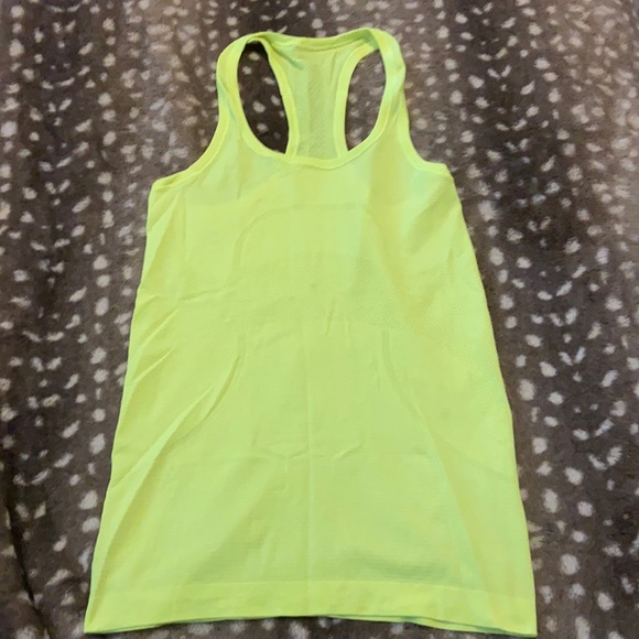 Neon yellow lululemon tank top - Picture 1 of 4